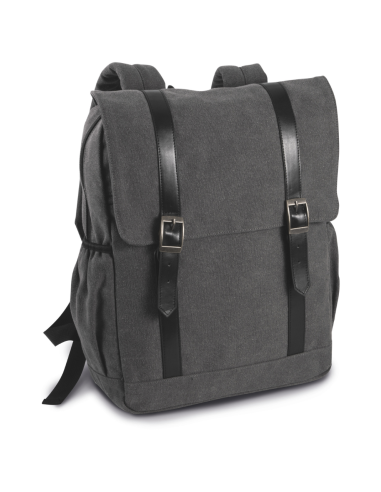 K-KI0143-FLAP-TOP CANVAS BACKPACK
